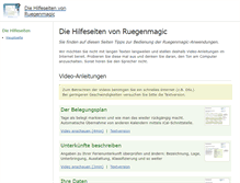 Tablet Screenshot of hilfe.ruegenmagic.de